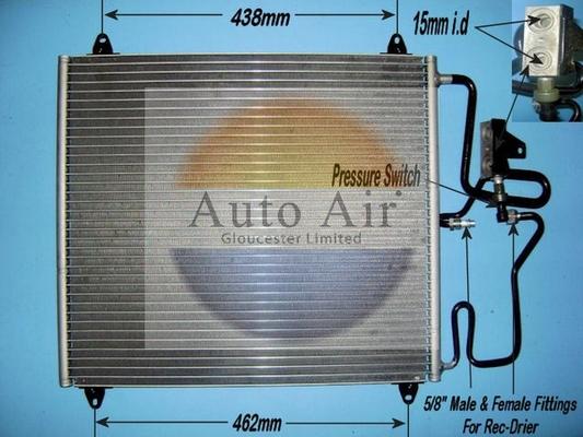 Auto Air Gloucester 16-1266 - Конденсатор, кондиціонер autocars.com.ua