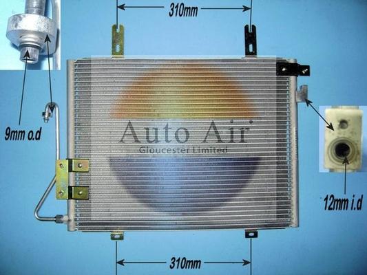 Auto Air Gloucester 16-1272 - Конденсатор, кондиціонер autocars.com.ua