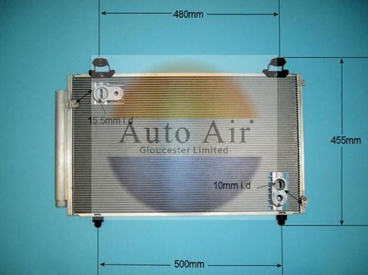 Auto Air Gloucester 16-1349 - Конденсатор, кондиціонер autocars.com.ua