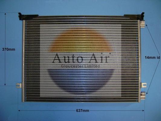 Auto Air Gloucester 16-1379 - Конденсатор, кондиціонер autocars.com.ua