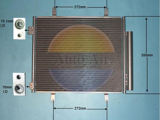 Auto Air Gloucester 16-1466 - Конденсатор, кондиціонер autocars.com.ua