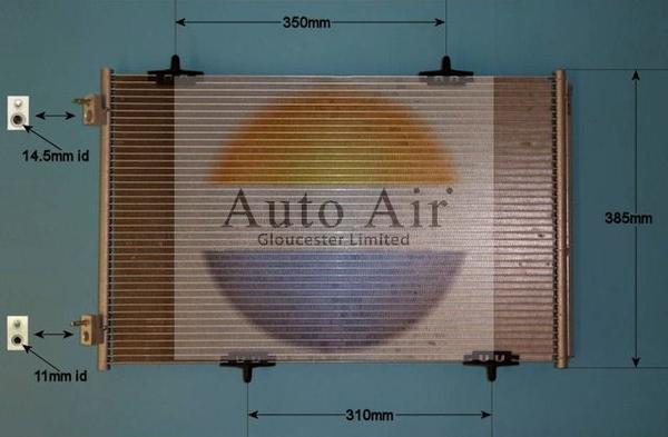 Auto Air Gloucester 16-1992 - Конденсатор, кондиціонер autocars.com.ua