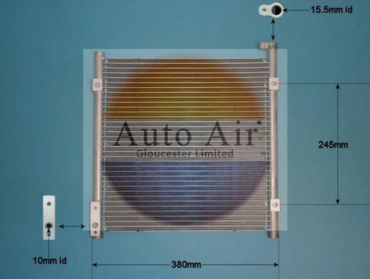 Auto Air Gloucester 16-5270 - Конденсатор, кондиціонер autocars.com.ua