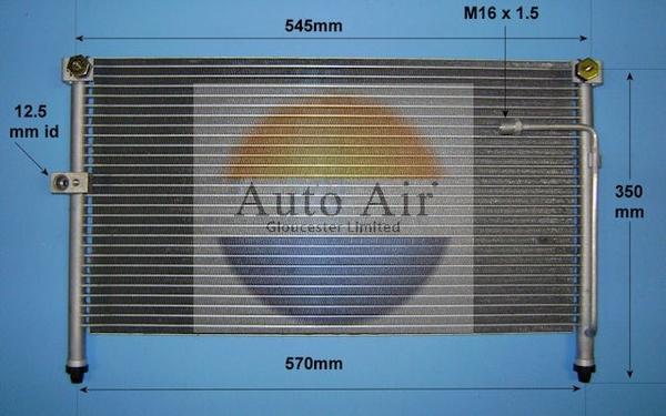 Auto Air Gloucester 16-5377 - Конденсатор, кондиціонер autocars.com.ua