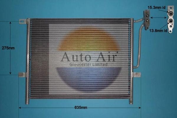 Auto Air Gloucester 16-6101 - Конденсатор, кондиціонер autocars.com.ua