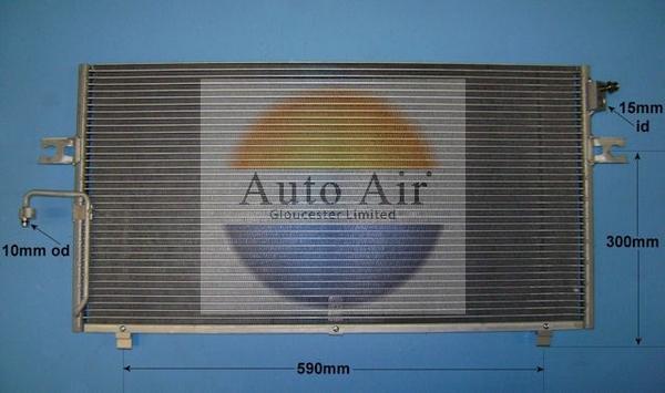 Auto Air Gloucester 16-6102 - Конденсатор, кондиціонер autocars.com.ua