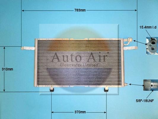 Auto Air Gloucester 16-6203 - Конденсатор, кондиціонер autocars.com.ua