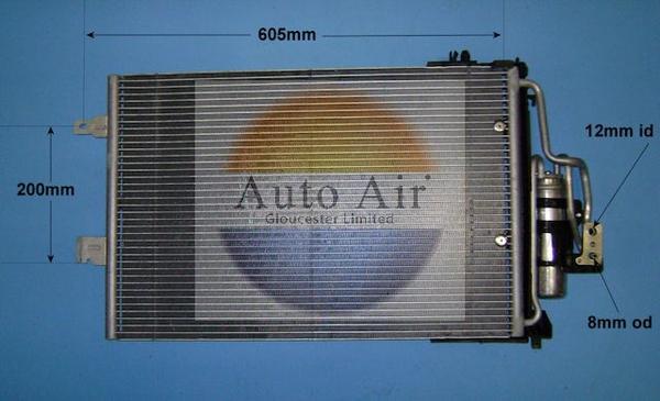 Auto Air Gloucester 16-6218 - Конденсатор, кондиціонер autocars.com.ua