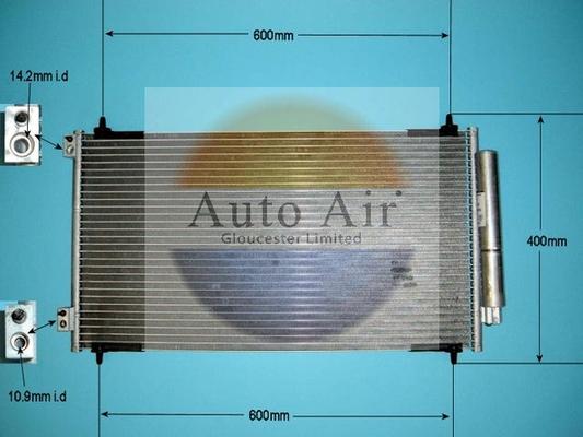 Auto Air Gloucester 16-6220 - Конденсатор, кондиціонер autocars.com.ua