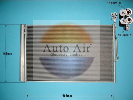 Auto Air Gloucester 16-6228 - Конденсатор, кондиціонер autocars.com.ua