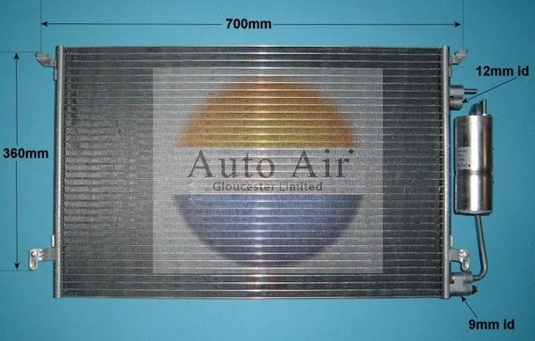 Auto Air Gloucester 16-6514 - Конденсатор, кондиціонер autocars.com.ua