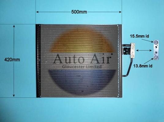 Auto Air Gloucester 16-6590 - Конденсатор, кондиціонер autocars.com.ua