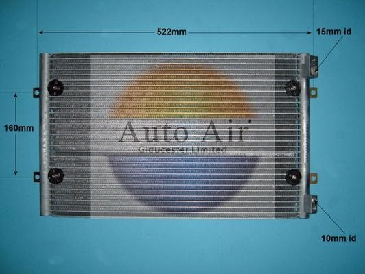 Auto Air Gloucester 16-8892 - Конденсатор, кондиціонер autocars.com.ua