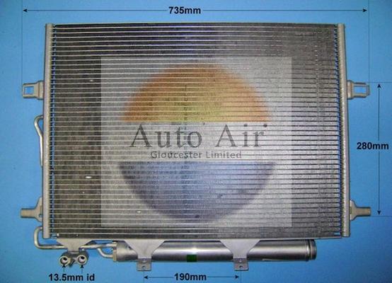 Auto Air Gloucester 16-8895 - Конденсатор кондиционера autodnr.net