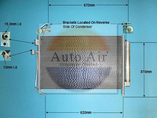 Auto Air Gloucester 16-8903 - Конденсатор, кондиціонер autocars.com.ua