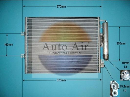 Auto Air Gloucester 16-9011 - Конденсатор, кондиціонер autocars.com.ua