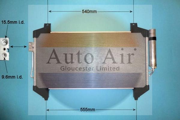 Auto Air Gloucester 16-9014 - Конденсатор, кондиціонер autocars.com.ua