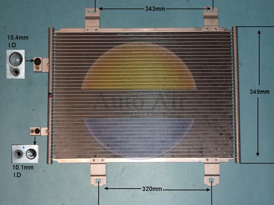 Auto Air Gloucester 16-9578 - Конденсатор, кондиціонер autocars.com.ua