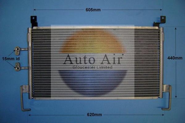 Auto Air Gloucester 16-9636 - Конденсатор, кондиціонер autocars.com.ua