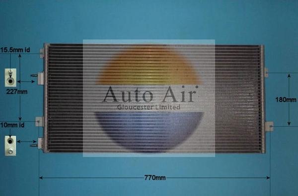 Auto Air Gloucester 16-9643 - Конденсатор, кондиціонер autocars.com.ua