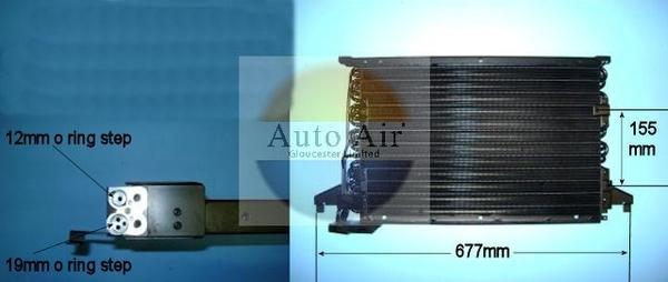 Auto Air Gloucester 16-9680 - Конденсатор, кондиціонер autocars.com.ua