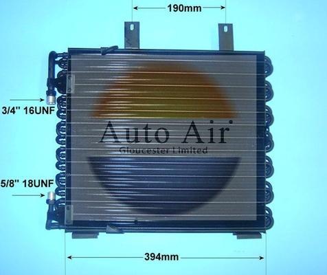 Auto Air Gloucester 16-9683 - Конденсатор, кондиціонер autocars.com.ua