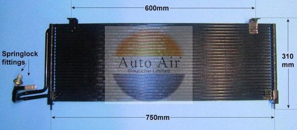 Auto Air Gloucester 16-9699 - Конденсатор, кондиціонер autocars.com.ua