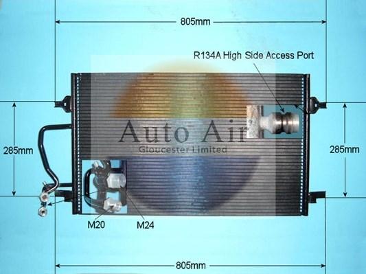 Auto Air Gloucester 16-9742 - Конденсатор, кондиціонер autocars.com.ua