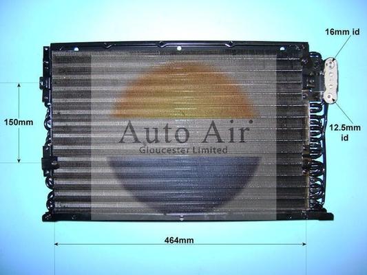 Auto Air Gloucester 16-9744 - Конденсатор, кондиціонер autocars.com.ua