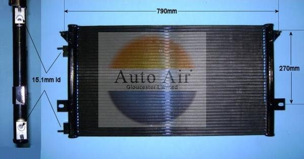 Auto Air Gloucester 16-9745 - Конденсатор, кондиціонер autocars.com.ua