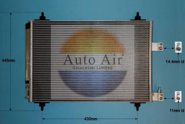 Auto Air Gloucester 16-9749 - Конденсатор, кондиціонер autocars.com.ua