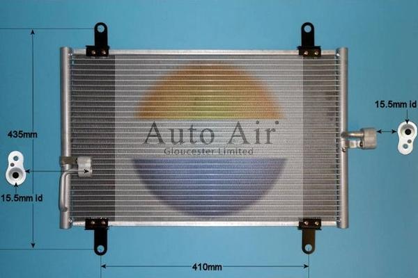 Auto Air Gloucester 16-9781 - Конденсатор, кондиціонер autocars.com.ua