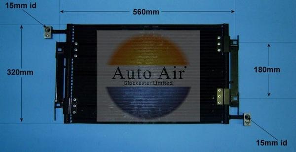 Auto Air Gloucester 16-9782 - Конденсатор, кондиціонер autocars.com.ua