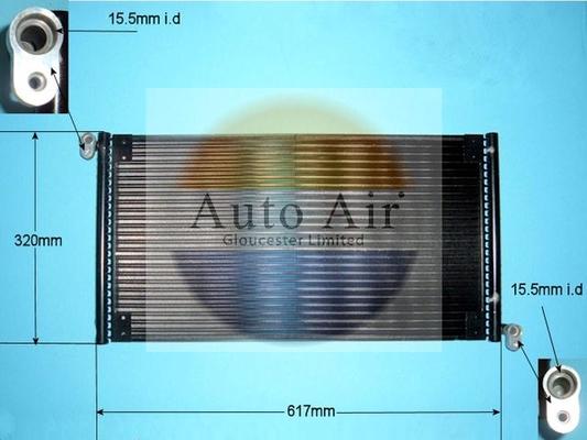 Auto Air Gloucester 16-9783 - Конденсатор, кондиціонер autocars.com.ua