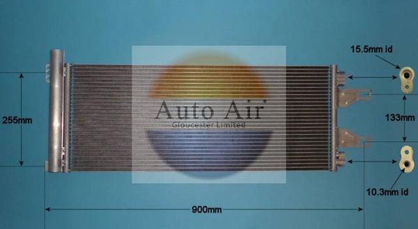 Auto Air Gloucester 16-9796 - Конденсатор, кондиціонер autocars.com.ua