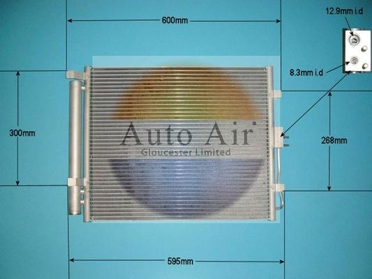 Auto Air Gloucester 16-9803 - Конденсатор, кондиціонер autocars.com.ua