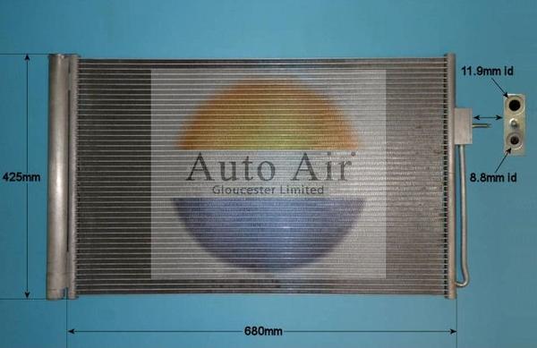 Auto Air Gloucester 16-9813 - Конденсатор, кондиціонер autocars.com.ua