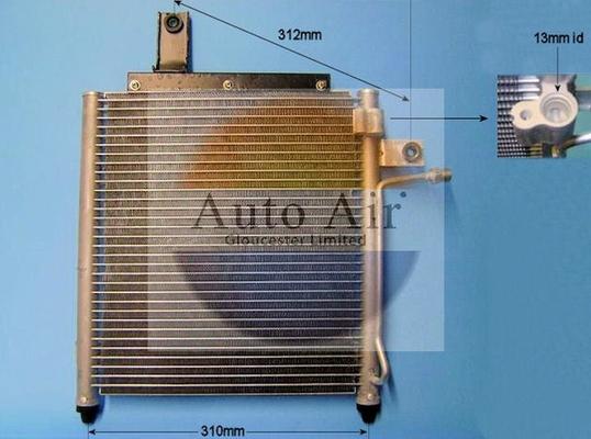 Auto Air Gloucester 16-9904 - Конденсатор, кондиціонер autocars.com.ua