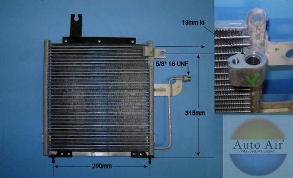 Auto Air Gloucester 16-9906 - Конденсатор, кондиціонер autocars.com.ua