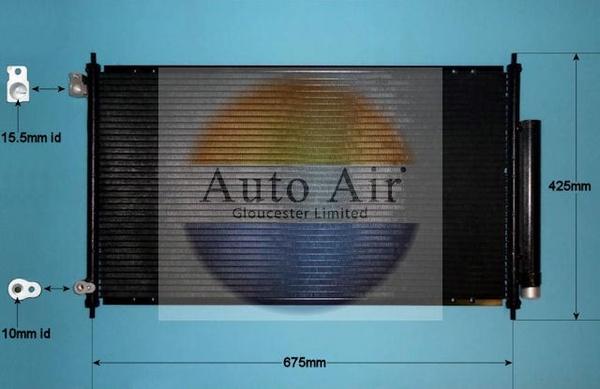 Auto Air Gloucester 16-9909 - Конденсатор, кондиціонер autocars.com.ua