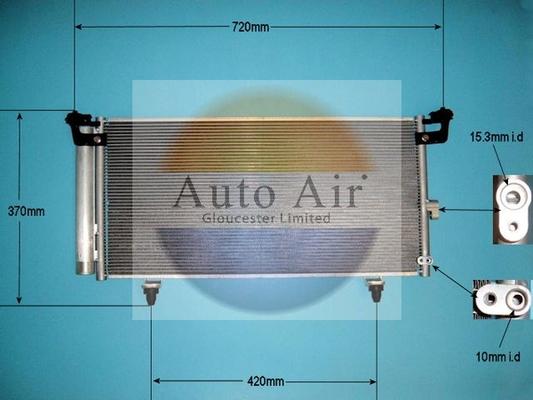 Auto Air Gloucester 16-9953 - Конденсатор, кондиціонер autocars.com.ua