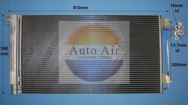 Auto Air Gloucester 16-9964A - Конденсатор кондиционера autodnr.net