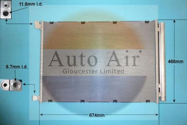 Auto Air Gloucester 16-9990 - Конденсатор кондиционера autodnr.net