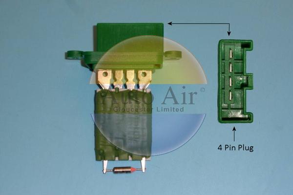 Auto Air Gloucester 20-0009 - Додатковий резистор, вентилятор кондиціонера autocars.com.ua
