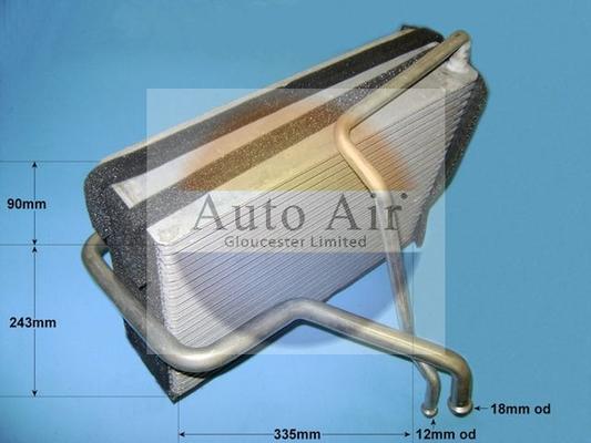 Auto Air Gloucester 21-5609 - Випарник, кондиціонер autocars.com.ua