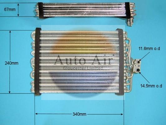 Auto Air Gloucester 21-5639 - Випарник, кондиціонер autocars.com.ua
