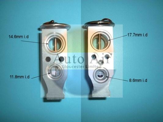 Auto Air Gloucester 22-8811 - Розширювальний клапан, кондиціонер autocars.com.ua