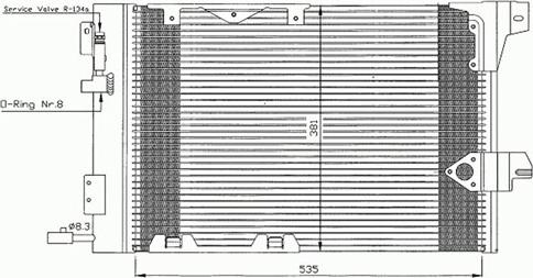 Autoclima 30311383CP - Конденсатор, кондиціонер autocars.com.ua