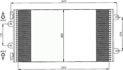 Autoclima 30311395 - Конденсатор, кондиціонер autocars.com.ua