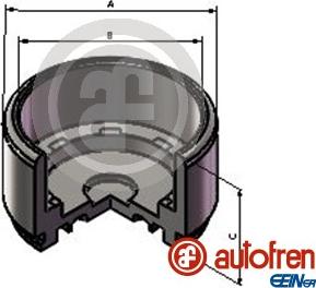 AUTOFREN SEINSA D025720 - Поршень, корпус скоби гальма autocars.com.ua